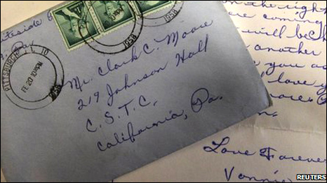 Love Letter: posted in 1958 to arrive 53 years late
