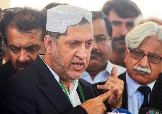 BNP Chief Nawab Akhtar Mengal arrives in Karachi
