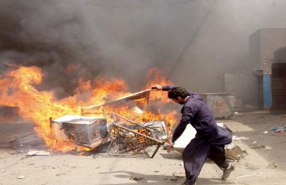 Christian locality attacked over alleged blasphemy