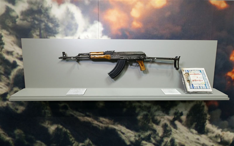 Osama Bin Laden AK-47 on display at ultra-secret CIA museum