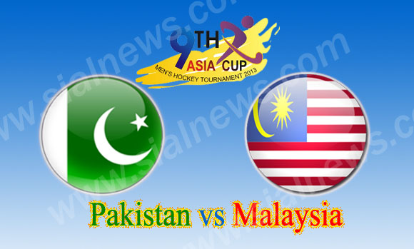 Pakistan vs Malaysia, Watch 6th Hockey Match Asia Cup 2013