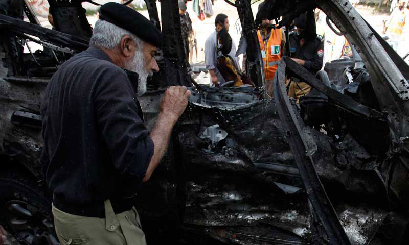 Charsadda Road Peshawar Blast on Bus - File Photo