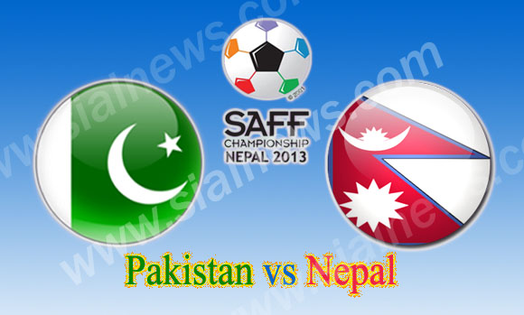 Pakistan vs Nepal 6th Football Match SAFF Championship 2013
