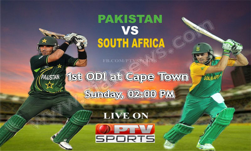 Pakistan vs South Africa 1st ODI Cricket Match at Cape Town