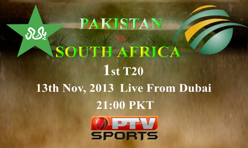 Pakistan vs South Africa 1st T20 Cricket Match at Dubai