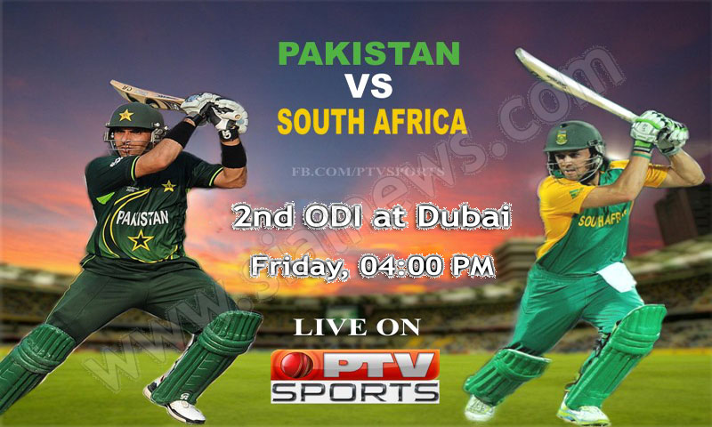 Pakistan vs South Africa 2nd ODI Cricket Match at Dubai