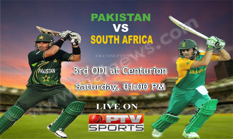 Pakistan vs South Africa 3rd ODI Cricket Match at Centurion