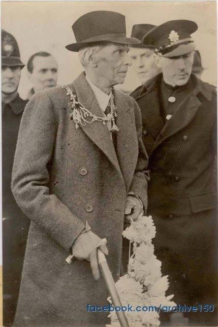 c. 1946. Father of Nation, Quaid-e-Azam Muhammad Ali Jinnah on his arrival in London. PHOTO: Archive150