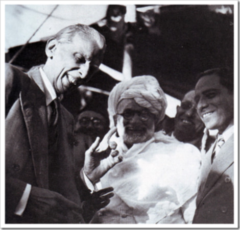 c. 1940s: Quaid-e-Azam pictured having a laugh. PHOTO: Archive150