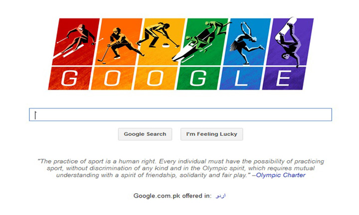 Google Doodle flies gay flag for Sochi Olympics
