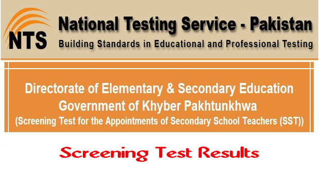 KPK SST Jobs 2014 Screening NTS Test Results