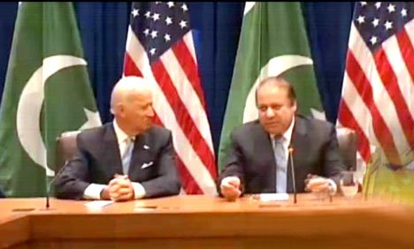 PM Nawaz, US Vice President Biden discuss bilateral ties
