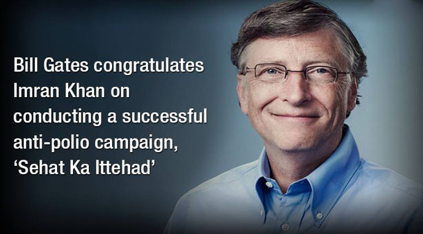 Bill Gates Praised Imran Khan on Successful Anti-Polio Campaign