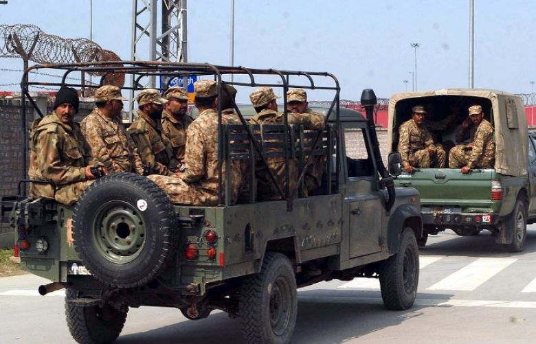 Army deployed in Lahore Cantt.