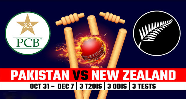 Pakistan vs New Zealand Cricket Series 2018 UAE