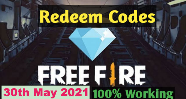 Garena Free Fire Redeem Codes For May 30