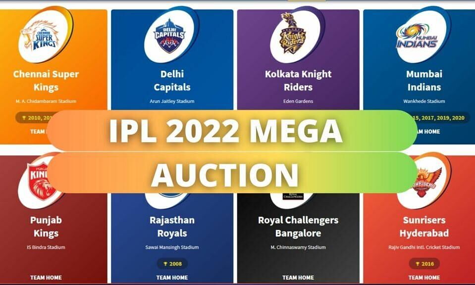 IPL 2022 Mega Auction