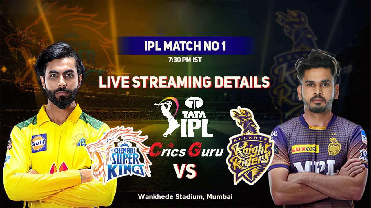 CSK vs KKR 1st T20 LiveStream