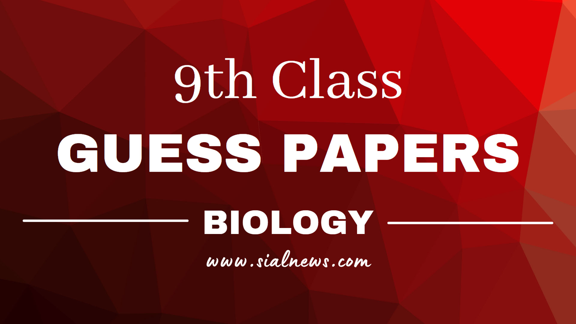 9th Class Biology Guess Papers