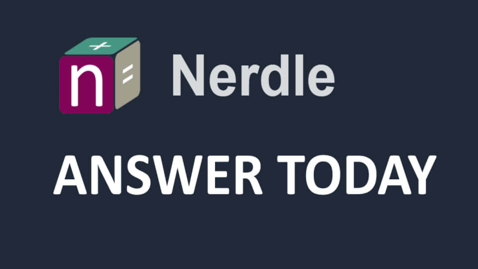 Nerdle Answer #110 of Monday, 9 May 2022 