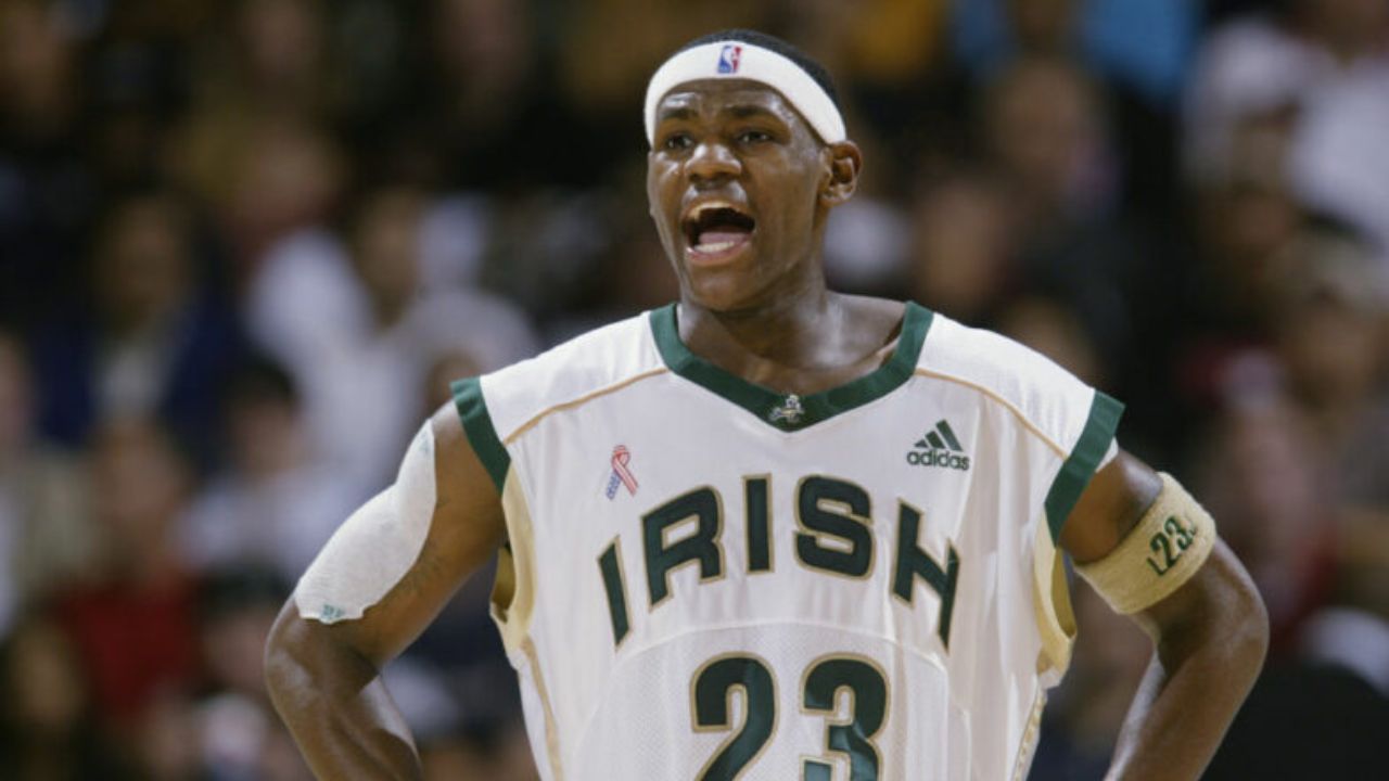 15 y/o LeBron James commanded $60,000 sellout crowd while Michael Jordan was drafting Kwame Brown