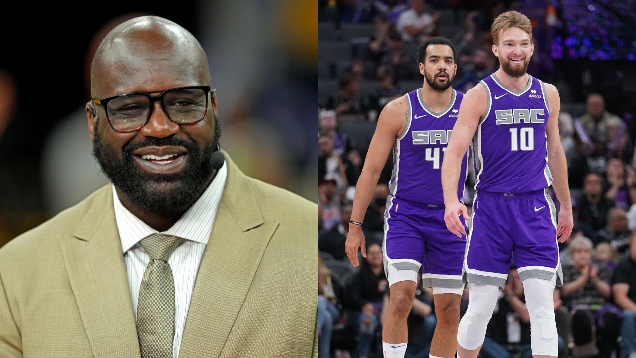 Shaquille O’Neal ‘Shaqtin’ makes an appearance at Eurobasket as Domantas Sabonis deeply embarasses Bosnian star