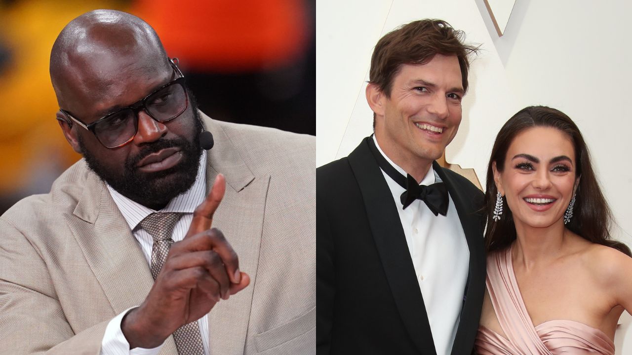 7’1″ Shaquille O’Neal Almost Beat Up Ashton Kutcher Before His Wife Mila Kunis Stopped Him