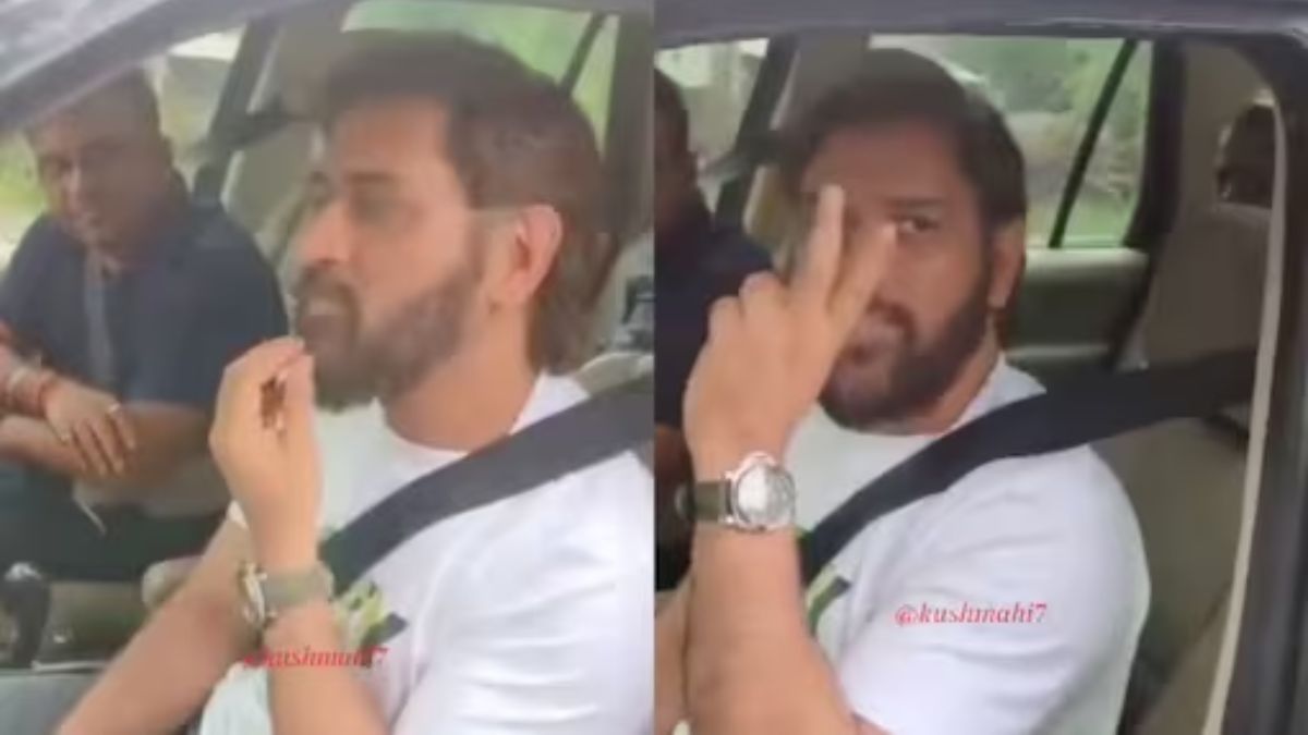 WATCH 'Simple' MS Dhoni stops his car for fans, interact in middle of road
