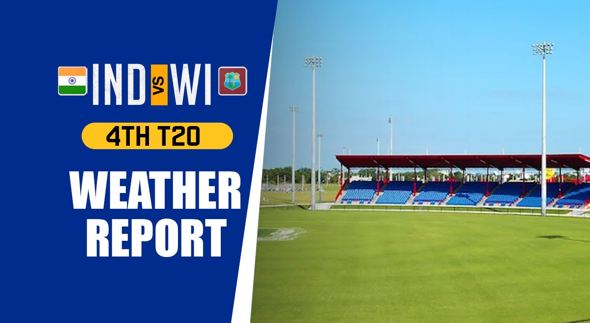 Rain threatens IND vs WI 4th T20I