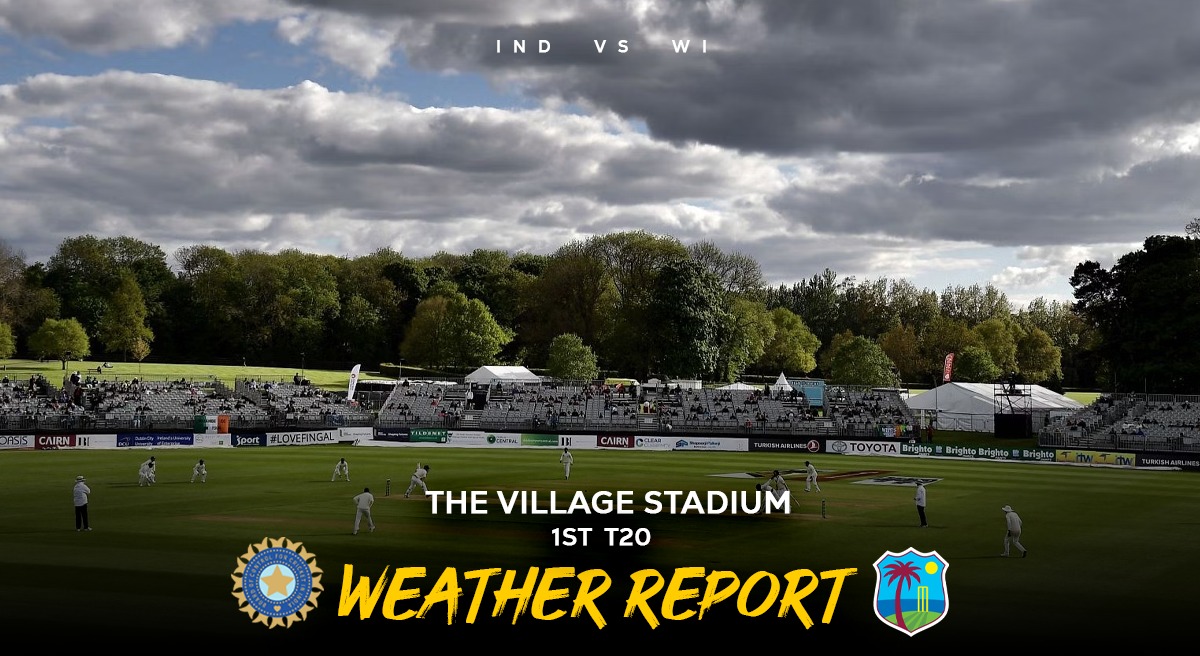 Rain threatens IND vs IRE 1st T20I