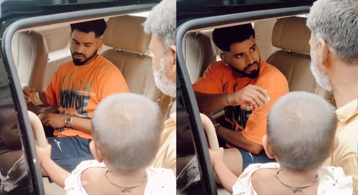 Shreyas Iyer gives cash to man asking for money, WATCH Video