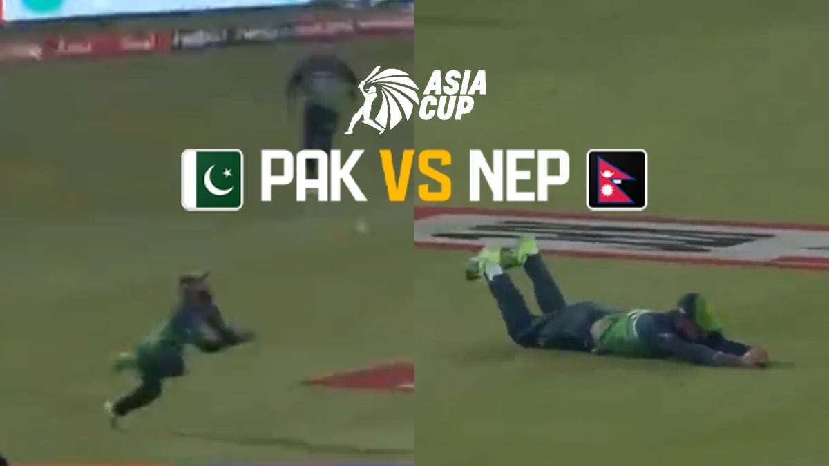 Watch Fakhar Zaman take 'Catch of The Tournament' to dispatch Gulshan Jha in Asia Cup 2023