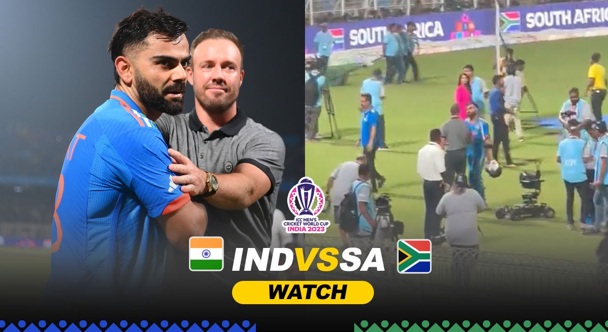 Virat Kohli receives special congratulations from AB de Villiers after scoring 49th ton in IND vs SA