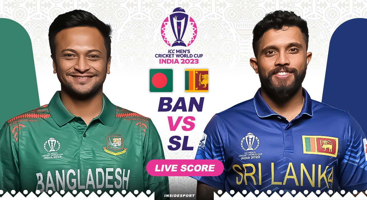BAN vs SL LIVE Score: ICC Cricket World Cup 2023 Match 38 - Bangladesh vs Sri Lanka at Arun Jaitley Stadium, Delhi.