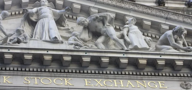 Wall Street tech sell-off New York Stock Exchange