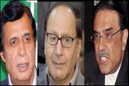 Chaudhry Brothers Meeting with Asif Zardari at Aiwan-e-Sader: Islamabad