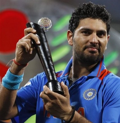 ICC Declares Yuvraj Singh is the Player of the Tournament at the ICC Cricket World Cup 2011